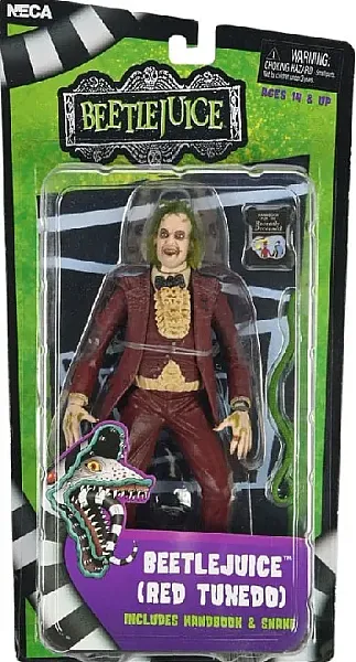 BEETLEJUICE 1988 ACTION FIGURE BEETLEJUICE RED TUXEDO 18 CM